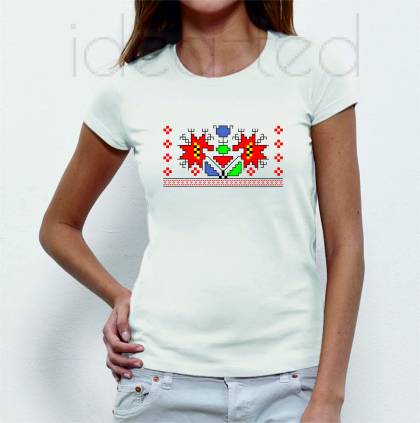 Дамска тениска с народен мотив