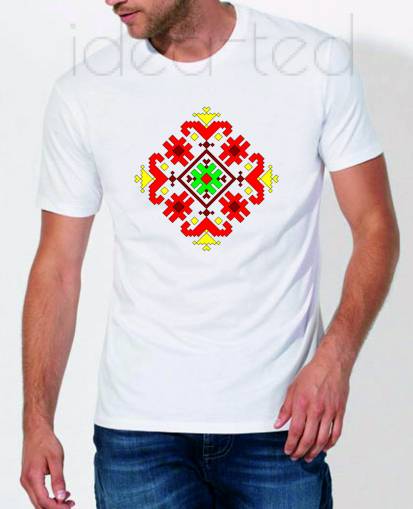 Мъжка тениска с народен мотив