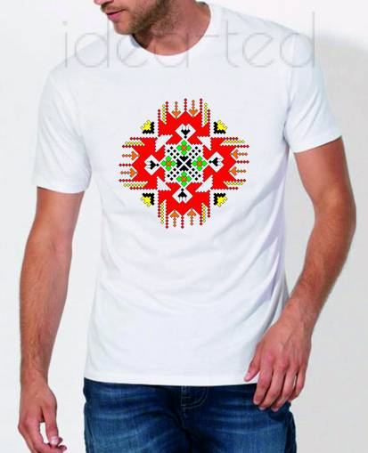 Мъжка тениска с народен мотив