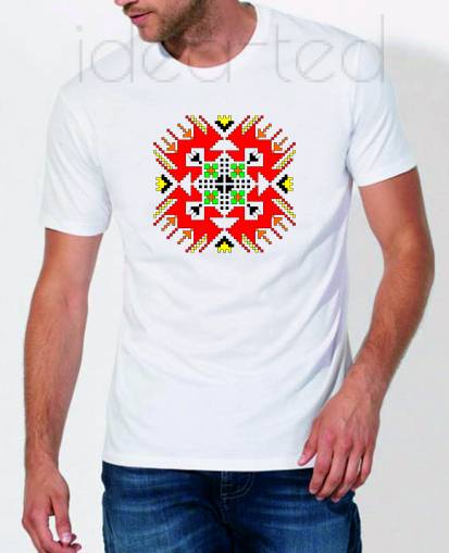 Мъжка тениска с народен мотив