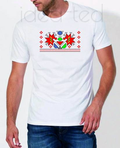 Мъжка тениска с народен мотив