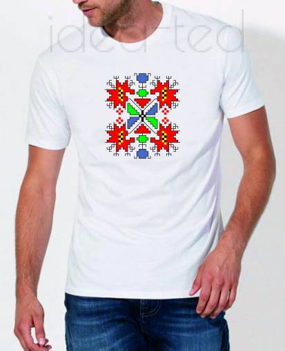 Мъжка тениска с народен мотив