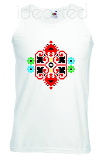 Мъжки потник с народен мотив