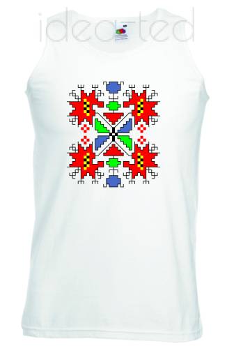 Мъжки потник с народен мотив