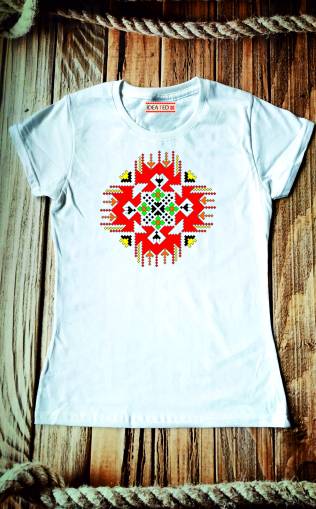 Tениска за момиче с народен мотив