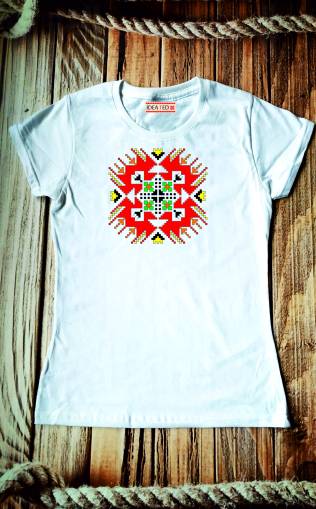 Tениска за момиче с народен мотив