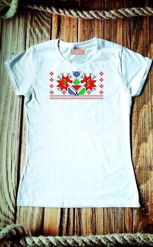 Tениска за момиче с народен мотив