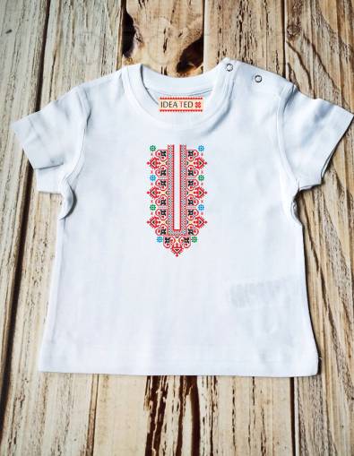 Бебешка тениска с народен мотив