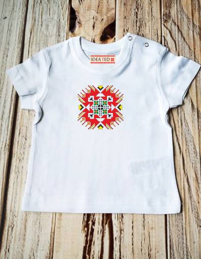 Бебешка тениска с народен мотив