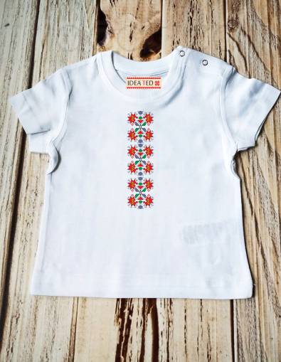Бебешка тениска с народен мотив