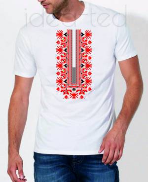 Мъжка тениска с народен мотив