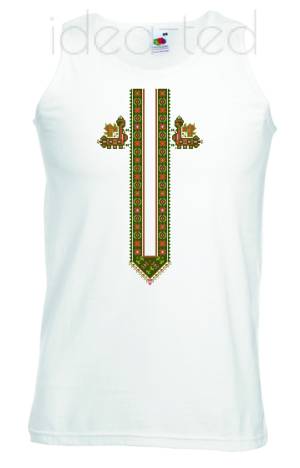 Мъжки потник с народен мотив